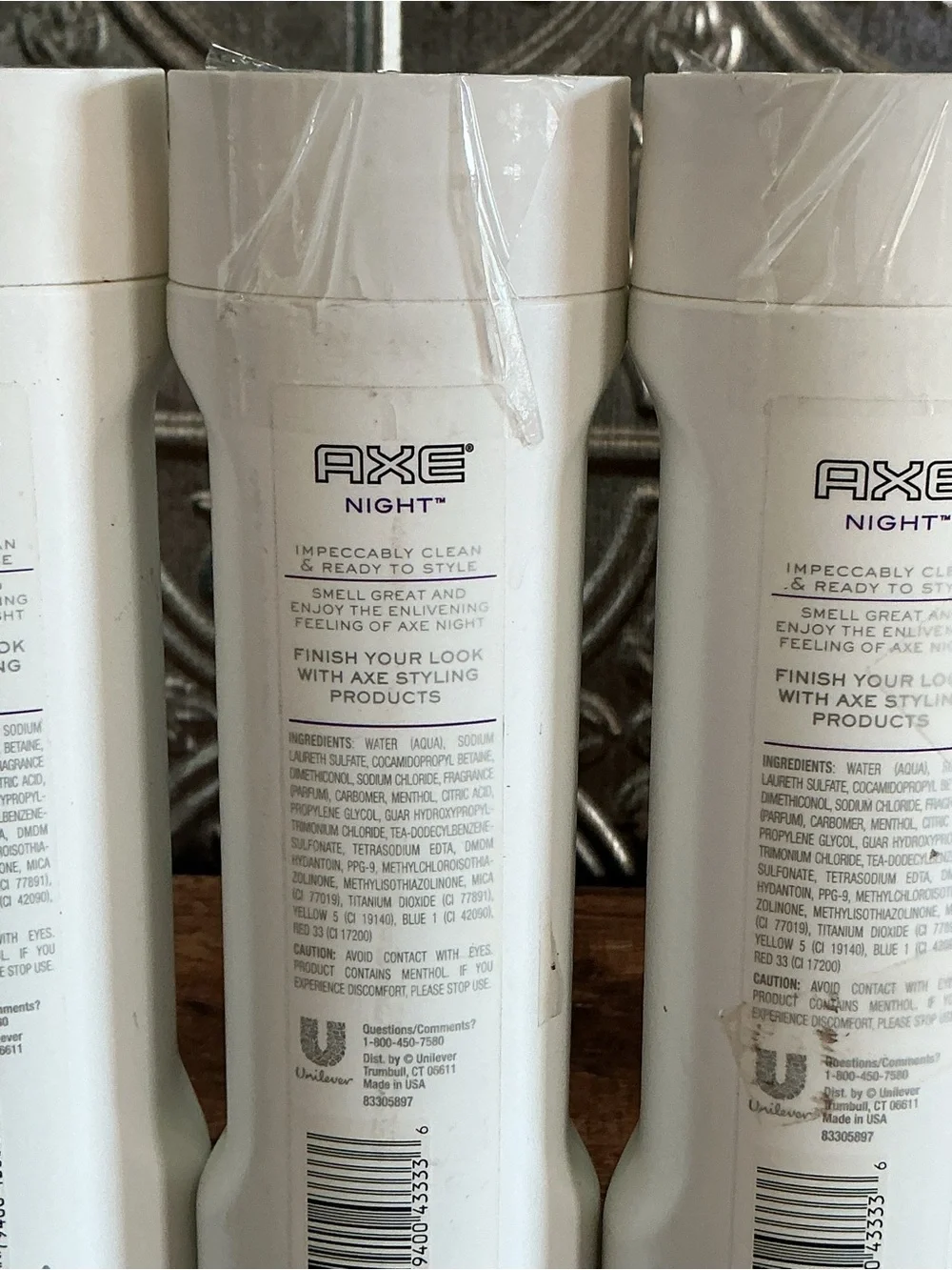 Lot of 3 AXE White Label Night Clean & Soft Shampoo Conditioner New